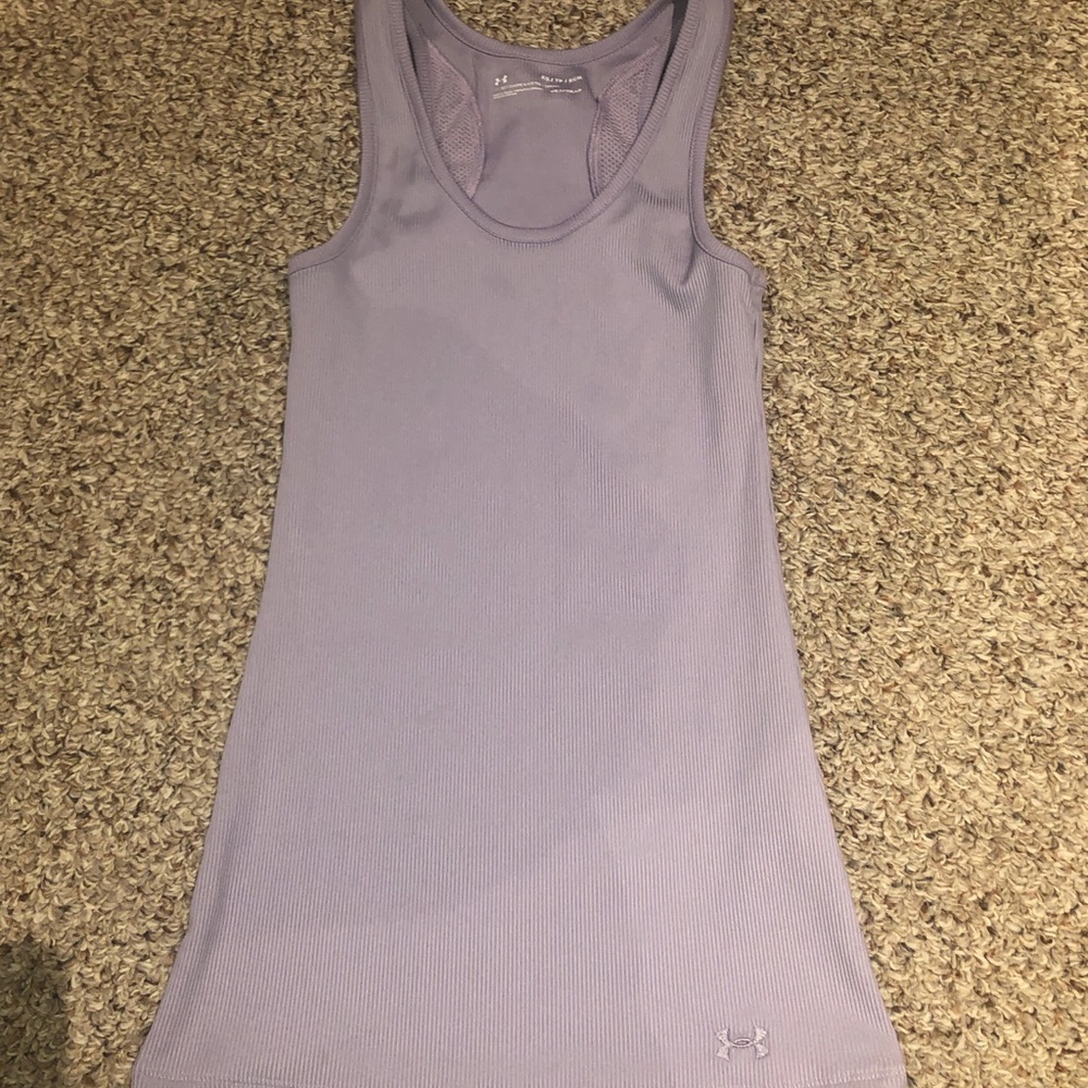 purple under armour tank top
